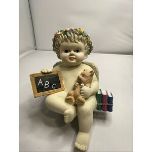 Sitting 6" ABC Angel Figurine Music Box Plays: You've Got a Friend
